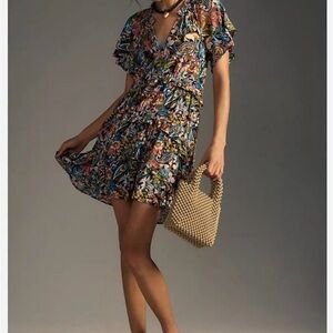 Anthropologie Multicolor Floral Dress